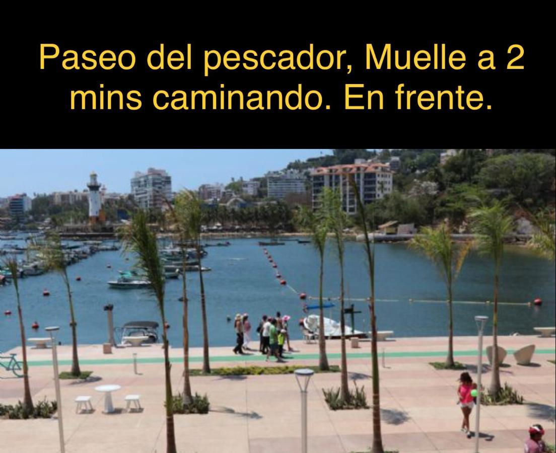 Departamento Sobre Costera, 1Min La Quebrada, 3M Playas Y Yates Lägenhet Acapulco Exteriör bild