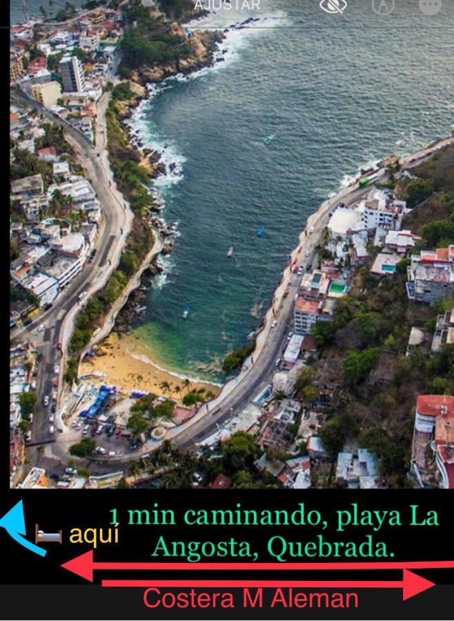 Departamento Sobre Costera, 1Min La Quebrada, 3M Playas Y Yates Lägenhet Acapulco Exteriör bild